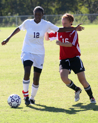 Bethel's Philisha Lewis netted two goals in the 5-0 conference win over Lyon College